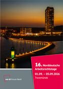 Flyer-Titelbild der 16. Nordeutsche Arbeitsrechtstage
