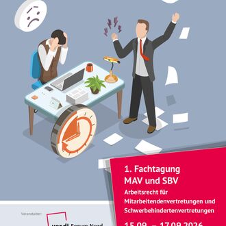 Flyer-Titelbild der 1. Fachtagung MAV und SBV 2026