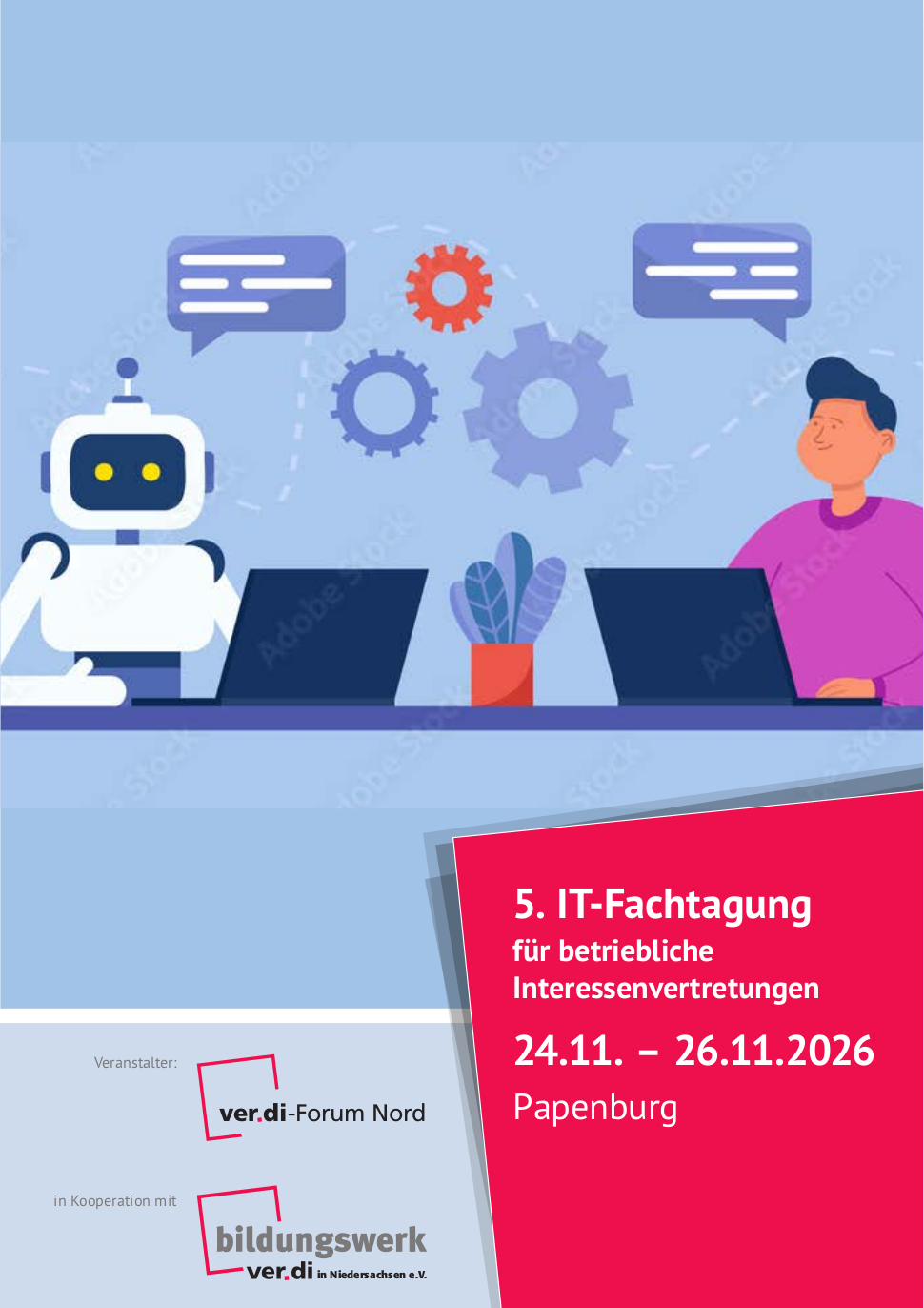 Flyer-Titelbild der 5. IT-Fachtagung
